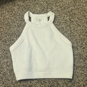 White racer back tank